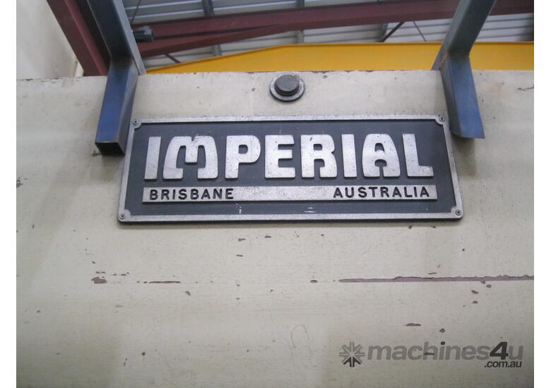 Used imperial Imperial Australian Made 2500mm x 60 Ton Hydraulic Pressbrake Hydraulic Press