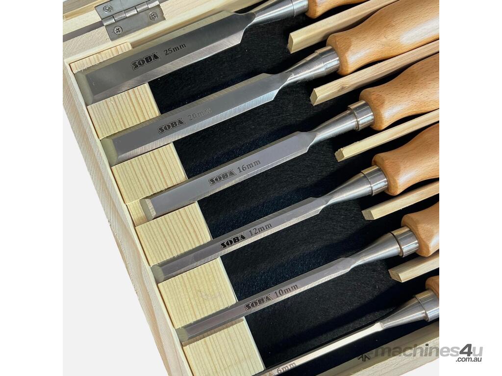 New Soba 6Pce Woodworking Chisel Set 290050-N by Soba Chisels in MALAGA, WA