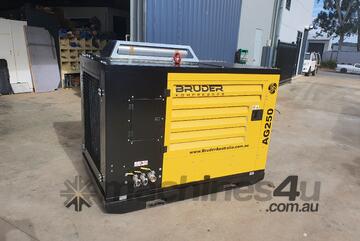 AG250 - 250cfm Rotary Screw Compressor: Diesel Driven, Mounted on a Transport Skid
