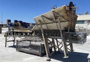 Large Heavy duty Hopper 6.5m Trough Rubber Belt conveyor impact rollers