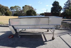 STAINLESS STEEL Motorised Modular Belt Conveyor - 3m Long 1.456m Wide STAINLESS STEEL Motorised Modular Belt Conveyor - 3m Long 1.456m Wide