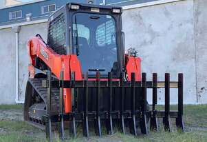 FINER HYDRAULICS - Skid Steer Stick Rake - 2400 mm