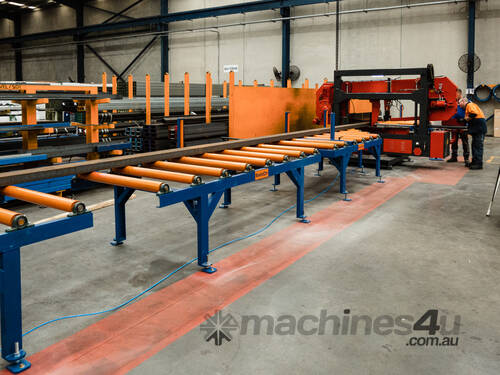 Heavy-Duty Idle Roller Table: 3m x 1m - use with Metal Cold saws