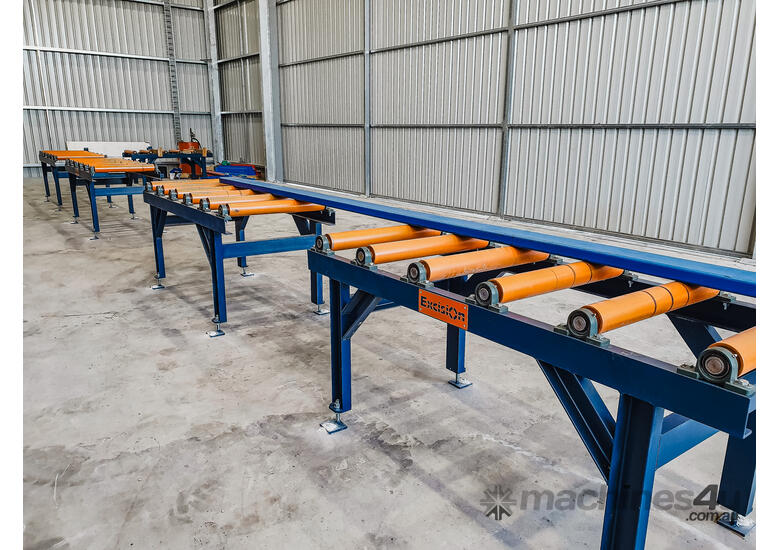 caption Heavy-Duty Idle Roller Table: 3m x 1m - use with Metal Cold saws