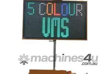LARGE COLOUR LED MESSAGE BOARD - SOLAR, TOWABLE