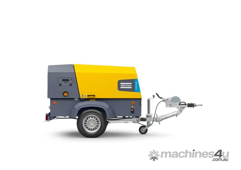 caption ATLAS COPCO XAS 138 Air Compressor High Capacity 250cfm 102psi Portable Towable