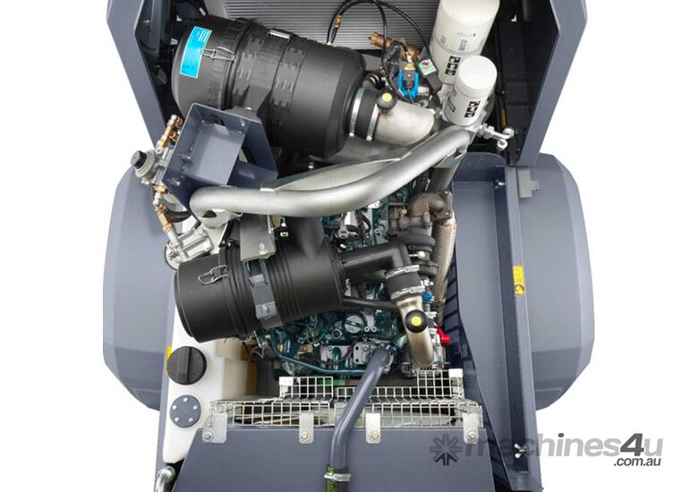 caption ATLAS COPCO XAS 138 Air Compressor High Capacity 250cfm 102psi Portable Towable