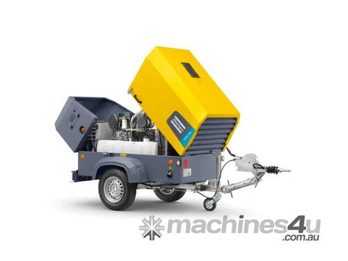 caption ATLAS COPCO XAS 138 Air Compressor High Capacity 250cfm 102psi Portable Towable