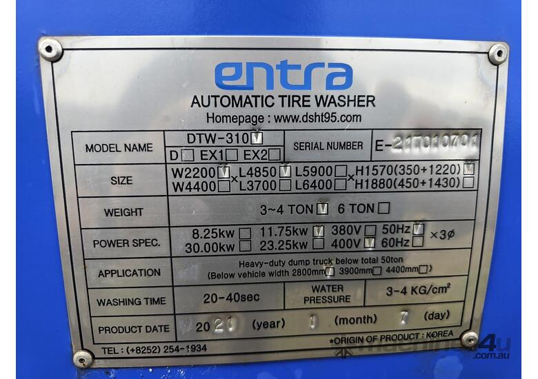 caption Automatic Wheel Wash System - Never Been Used