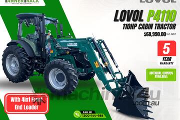 TANNERTRACK - LOVOL 110HP 4WD Power Shuttle with 4in1 Loader