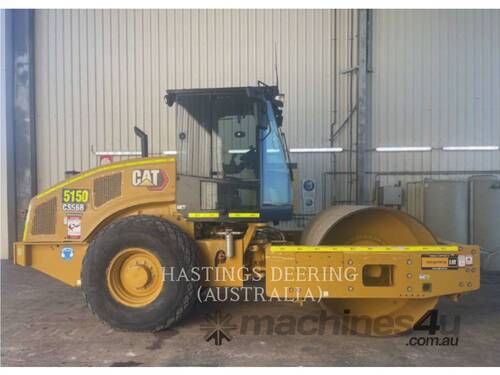 caption CAT CS56BLRC Vibratory Single Drum Smooth