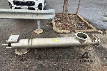 3 way Stainless Auger screw conveyor helical feeder 250mm diameter x 2250mm bulk material combiner