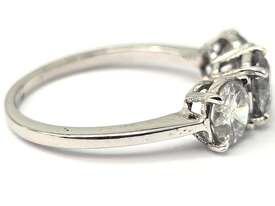 1.67CT DIAMOND TRILOGY WHITE GOLD ENGAGEMENT RING - picture1' - Click to enlarge