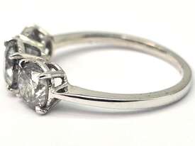 1.67CT DIAMOND TRILOGY WHITE GOLD ENGAGEMENT RING - picture2' - Click to enlarge