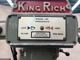 King Rich KR-3000SL milling machine with DRO - picture0' - Click to enlarge