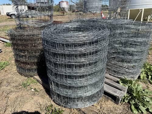caption Assorted Rolls of Wire Mesh Fencing