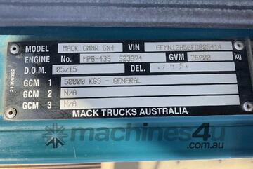Mack 2015   CMMR Granite Tipper