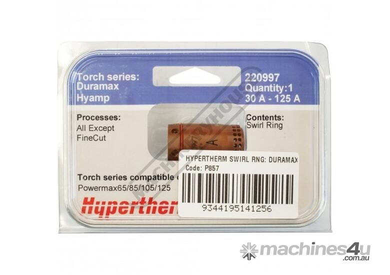 Hypertherm 125A Swirl Ring 220997 Suits Mechanized Powermax125® (Pack of 1)