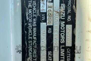 Isuzu 2004   FVR900 Table Top