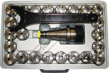 Collet & Chuck Set - 25 Piece NT40 x ER40 Collet Range 3 - 26mm 