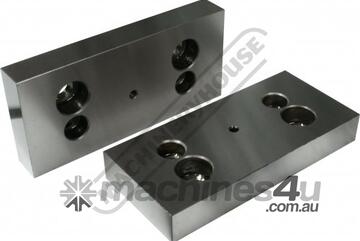 LJ-160V Safeway End Mount Hardened Jaws - 160mm Mounts To Outer Section of Vice when Maximum Opening