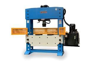 160Ton Fixed & Sliding Head Industrial Shop Press - HUGE 1250mm Wide Frame