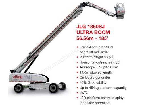 JLG 1850SJ ULTRA BOOM 56.56m - 185’ - Hire
