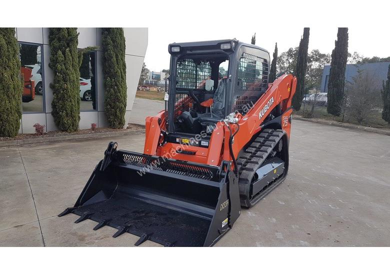 caption UNUSED KUBOTA SVL75-2 TRACK LOADER WITH WIDE TRACKS