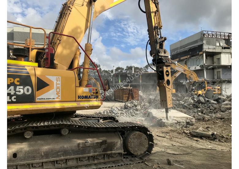caption TECNA T300 HYDRAULIC BREAKERS - Exclusive to Boss Attachments