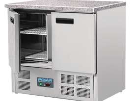 Polar CL108-A - 240Ltr 2 Door Fridge with Marble Counter (6 x 1/1 GN) - picture2' - Click to enlarge