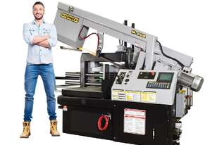 EXCEPTIONAL MITRE CUTTING CAPABILITY - Hydmech M-20A Automatic Horizontal Bandsaw