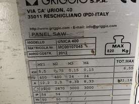 Griggio Panel Saw  - UNICA 400 - made 2012  - picture2' - Click to enlarge