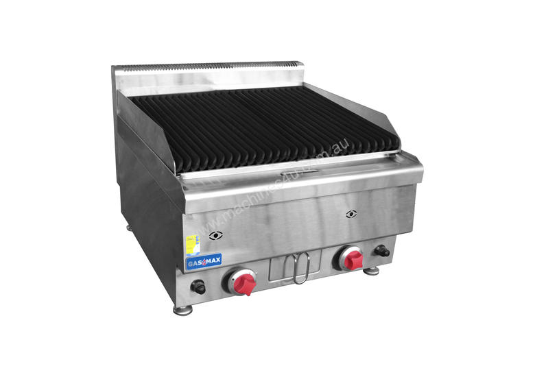 caption JUS-TRH60 GASMAX Benchtop 2 Burner Chargrill
