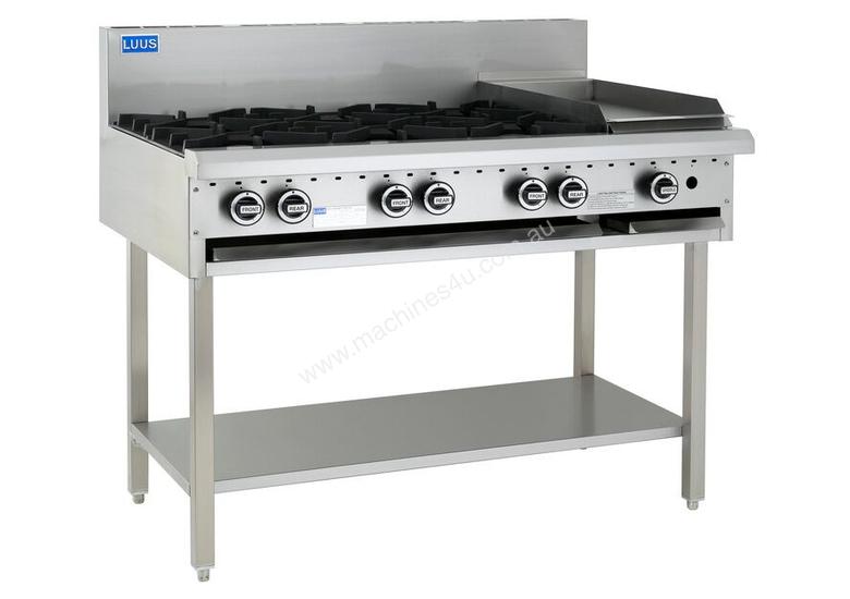 caption 6 Burner 300mm Griddle Cooktop with legs & shelf