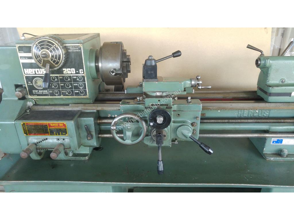 Used Hercus Hercus 260 Geared 9 Speed Metric Lathe With Tooling