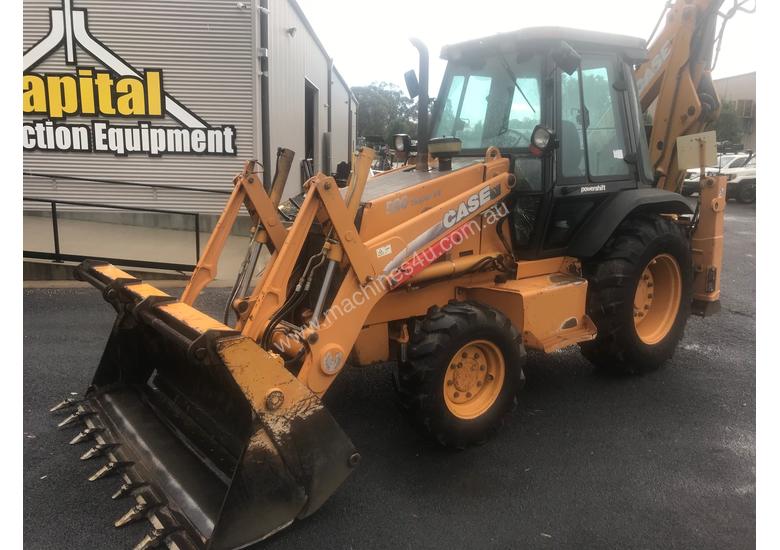 caption Case 590 Backhoe for sale