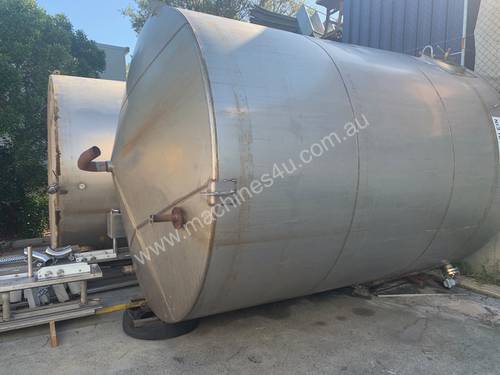 2 x 22,000 Litre Stainless Steel Tanks  - Large Tanks Need to Go !