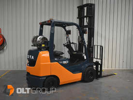 Toyota 3 Tonne Forklift Compact Model 8FGK30 LPG 2 Stage Mast Low Hours Sydney Melbourne - picture1' - Click to enlarge
