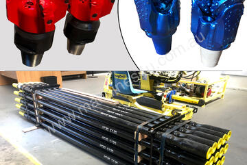   Drill Rods, Tricones and PDC Bits