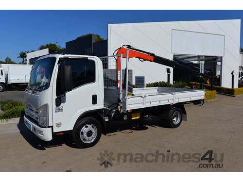 2009 ISUZU NPR 300 - Truck Mounted Crane - Service Trucks - Tray Truck - Tray Top Drop Sides