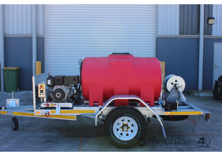 caption ThoroughClean 10HP Trailer Diesel Cold Water Pressure Cleaner