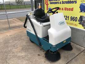 Tennant 6100 E battery Powered Sub Compact Ride On Sweeper - picture0' - Click to enlarge