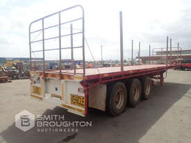 1986 HOWARD PORTER ST3 E30B20WR-E 12.5M TRI AXLE EXTENDABLE FLAT TOP TRAILER - picture0' - Click to enlarge