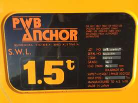 ANCHOR 1.5TON CHAIN HOIST WITH MOTORIZED TRAVEL - picture2' - Click to enlarge
