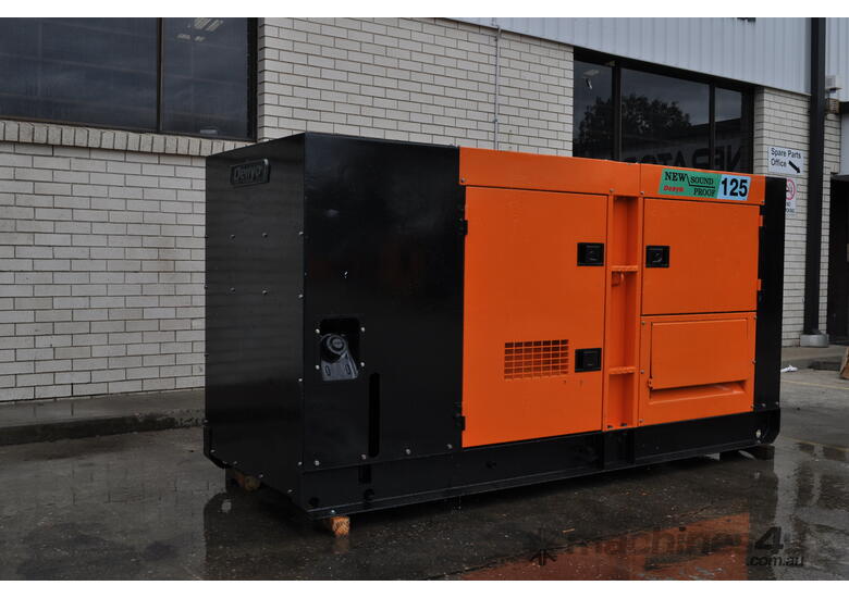 caption 110 KVA KOMATSU DENYO SILENCED INDUSTRIAL DIESEL GENERATOR , SUPER RELIABLE , LONG LASTING AND THE M - Hire