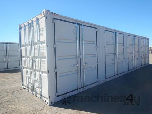 40' HC Container 8 No. Side Doors, 1 No. End Door