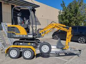 Yuchai YC15-8 Mini Excavator + Trailer Drive Away - picture0' - Click to enlarge