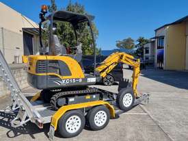 Yuchai YC15-8 Mini Excavator + Trailer Drive Away - picture0' - Click to enlarge