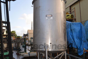 3500L STAINLESS Process Vessel mixing conical TANK LIGHTNIN stirrer agitator