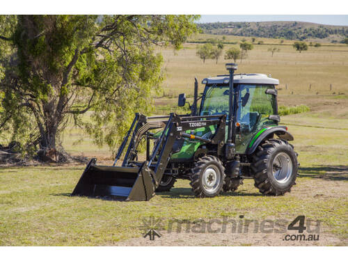 New Enfly 70HP A/C Cabin 4WD tractor with FEL 4in1 bucket